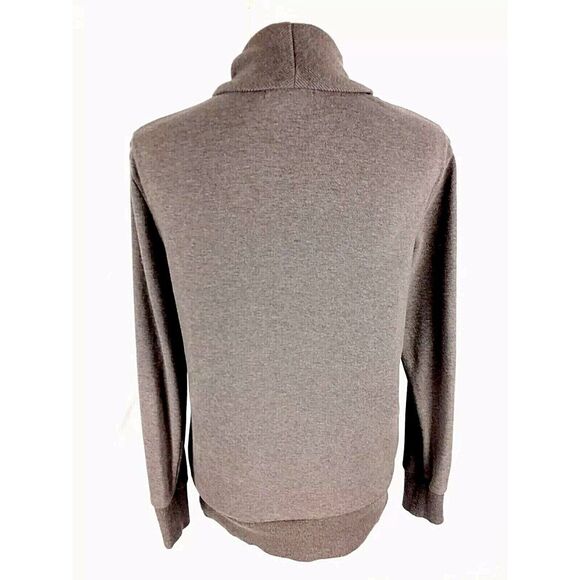 Banana Republic Shawl Cardigan Sweater M Medium Brown Stretch Marled Long Sleeve - Picture 6 of 10